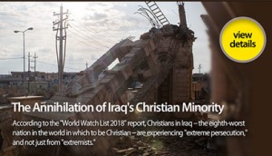 Pray for Iraq’s continued restoration and for His Church there