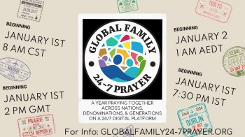 ‘Global Family’ – 24-7-365 Prayer Room Launch – Jan 1st