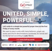 1st Friday - GO PRAY – Oct 7th, 6AM Pacific