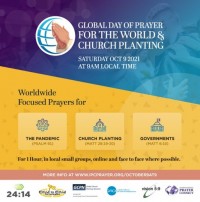 Global Day of Prayer for Church Planting 9 Oct 9am